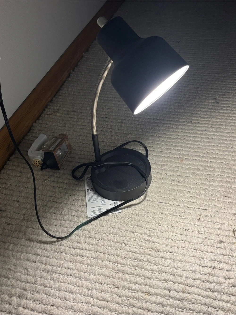 NWT Black desk lamp